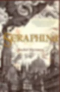 Book cover for Seraphina by Rachel Hartman, featuring a dragon soaring over a medieval cityscape