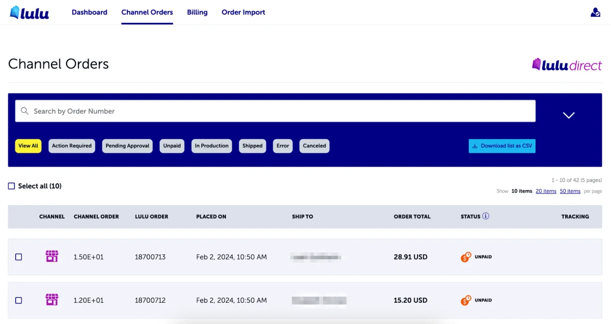 Lulu Direct Dashboard Walkthrough